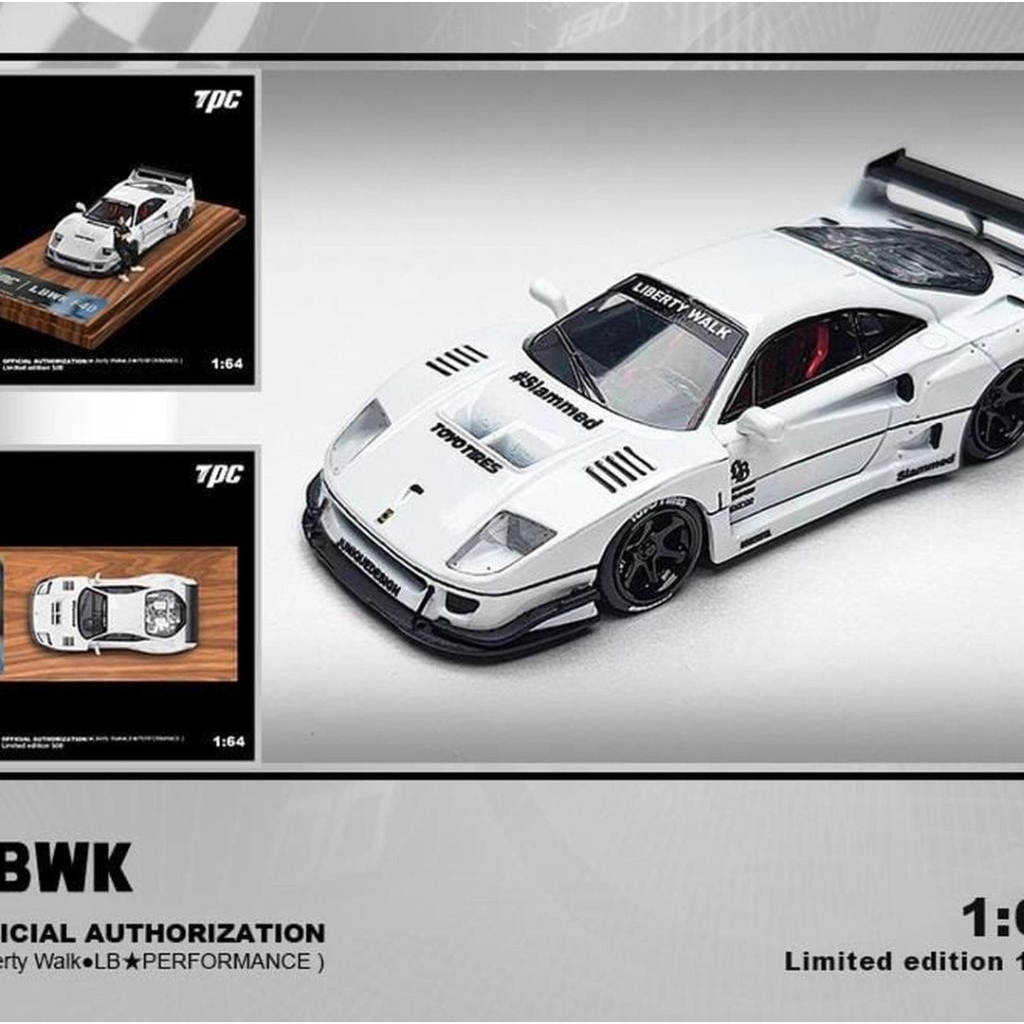 TPC 64 LBWK F40 White With Figure (Diecast)
