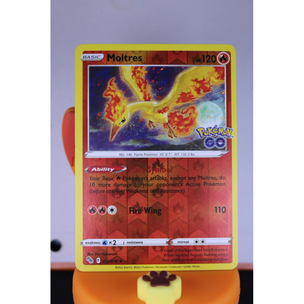 Moltres PokemonGo English KARTU POKEMON TCG