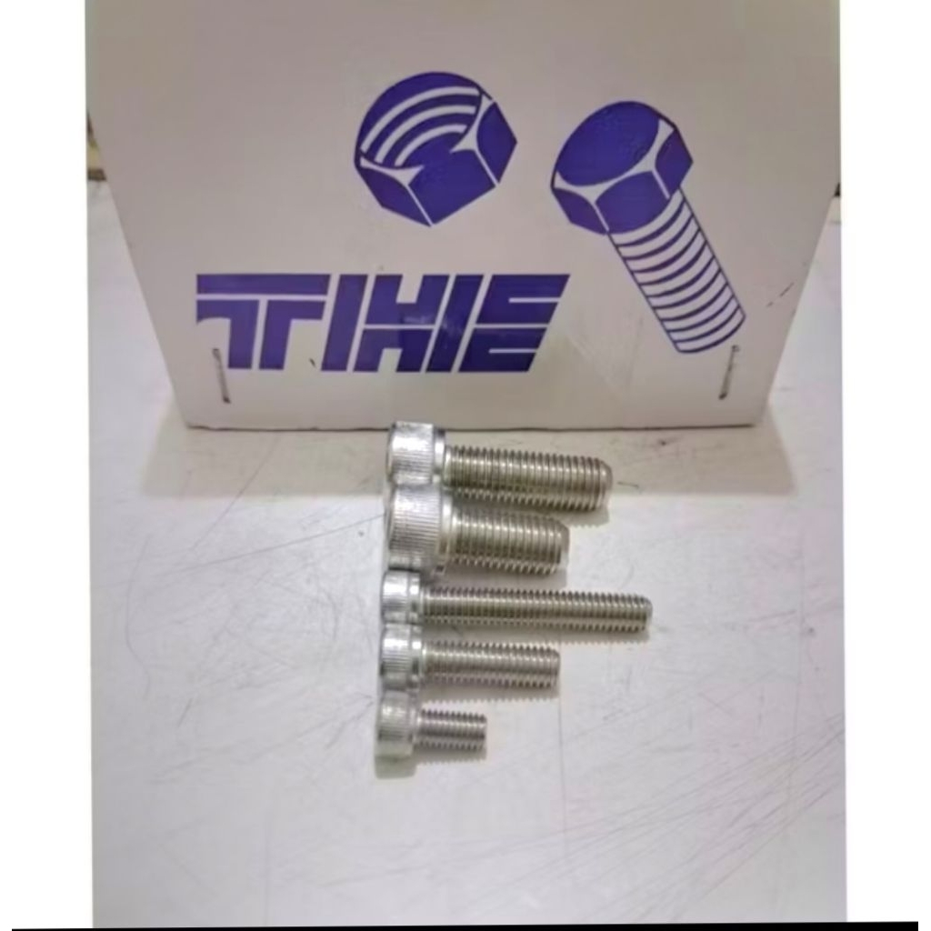 Baut L stainless m8x25 baut 12 kepala kunci L panjang 25 mm