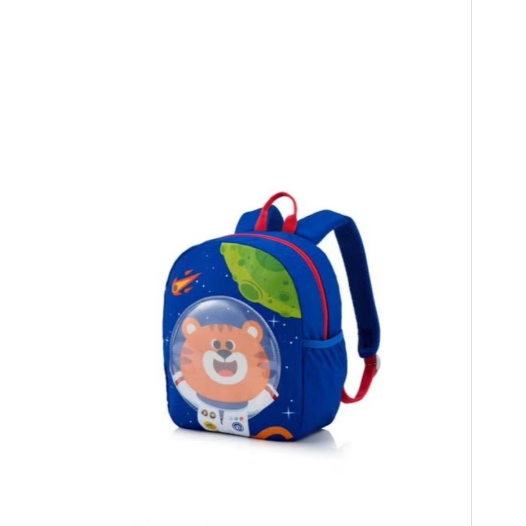 American Tourister Kiztopia Tas Anak Backpack 3 Tiger Navy Bright Red