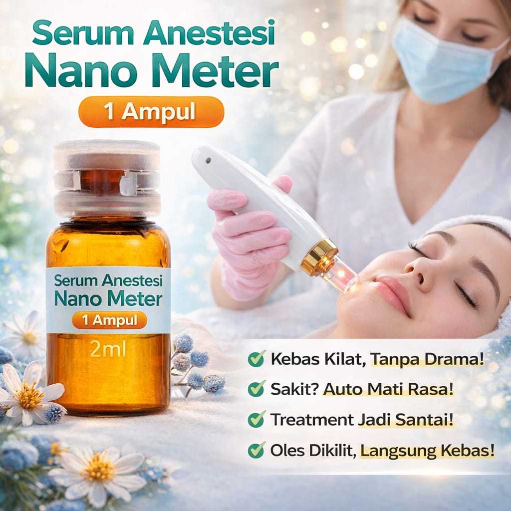 Serum Nano Meter 2 Minutes Perawatan Kulit Wajah Treatment Laser Tattoo Khitan Dermapen