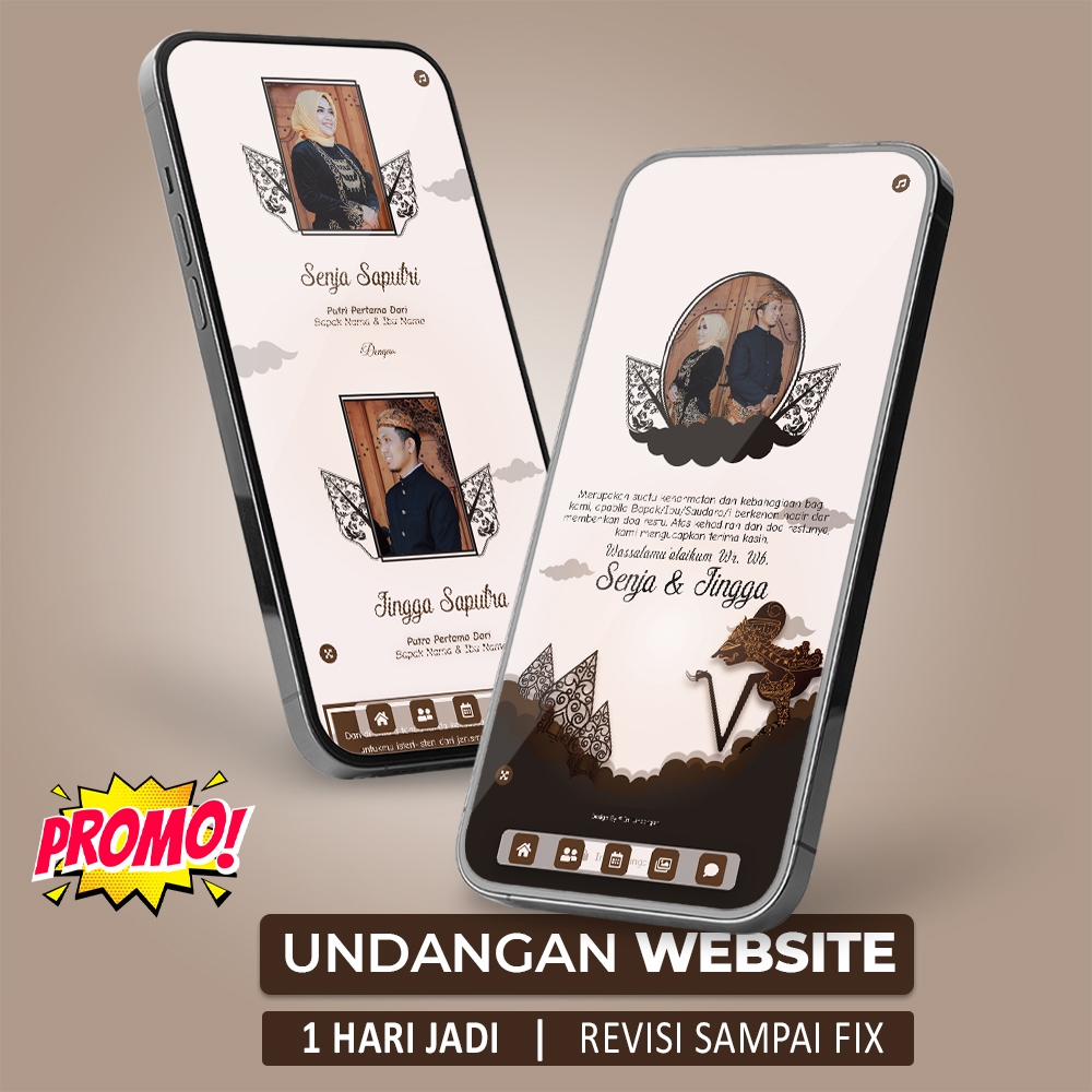 Undangan Digital Pernikahan Website Undangan Whatsapp Undangan Link Dengan Foto & Tanpa Foto