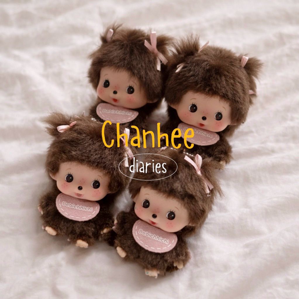 Monchhichi Bebichhichi New Keyring Original Sekiguchi Monchichi Jepang
