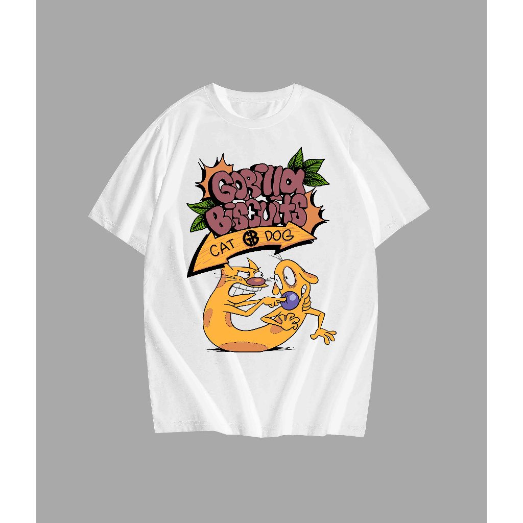T-SHIRT GORILLA BISCUITS - CAT AND DOG