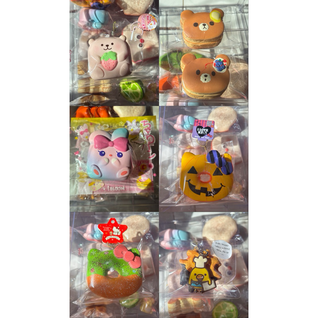 [READY STOCK] SQUISHY IBLOOM MARMO STRAWBERRY COOKIES PUNIMARU PINK KANAHEI HK HELLO KITTY CREAMPUFF