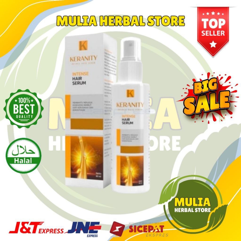Keranity Hair Serum Penumbuh Rambut Dan Mengatasi Rambut Rontok Dan Kebotakan