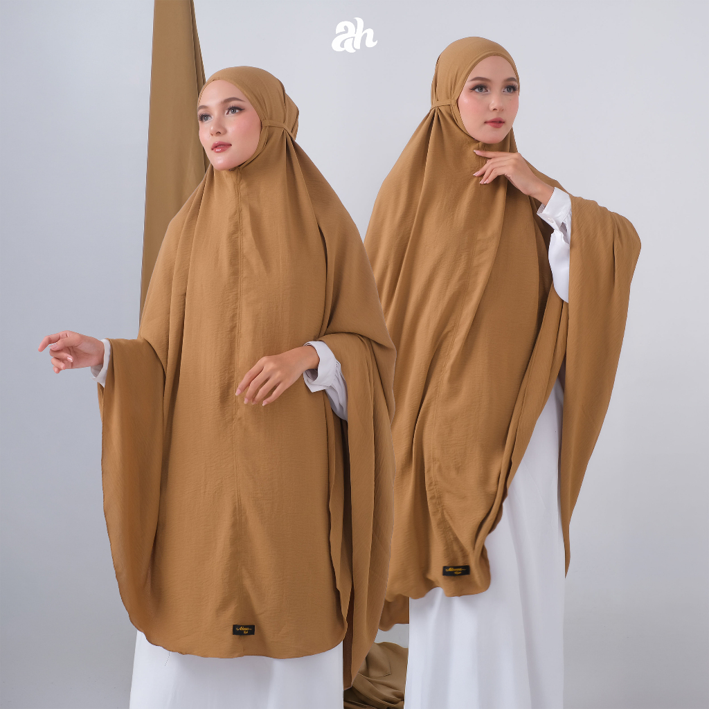 Adreena - Khimar Jumbo 5XL Cringkle Airflow Premium – Jilbab Syar’i Non Pet Panjang Adem