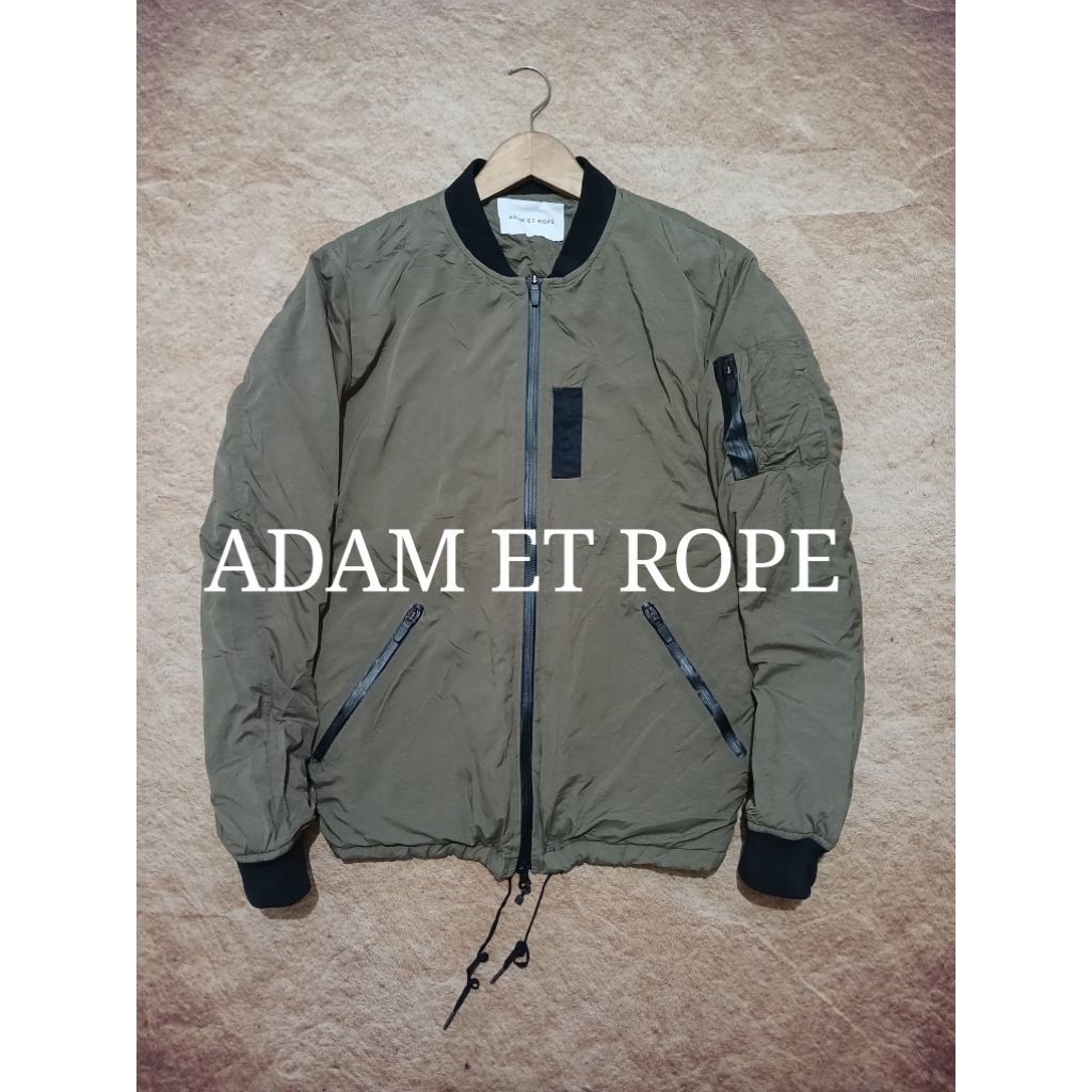 jaket bomber ADAM ET ROPE bahan ringan adem recomend