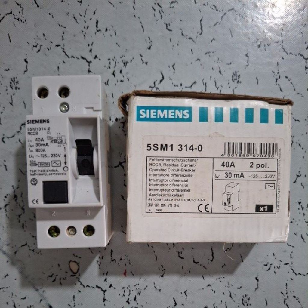 siemens RCCB antikontak listrik 40A 2pol