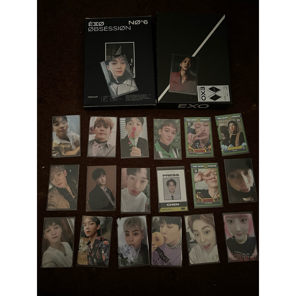 PHOTOCARD LAY XIUMIN CHEN CHANYEOL TEMPO DMD OBSESSION UNIVERSE