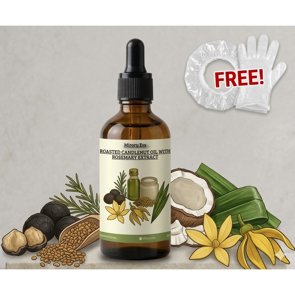Minyak Kemiri Bakar dengan Ekstra Rosemary / Rosemary Oil/Minyak Kemiri Bakar /Rosemary Oil/Extract 