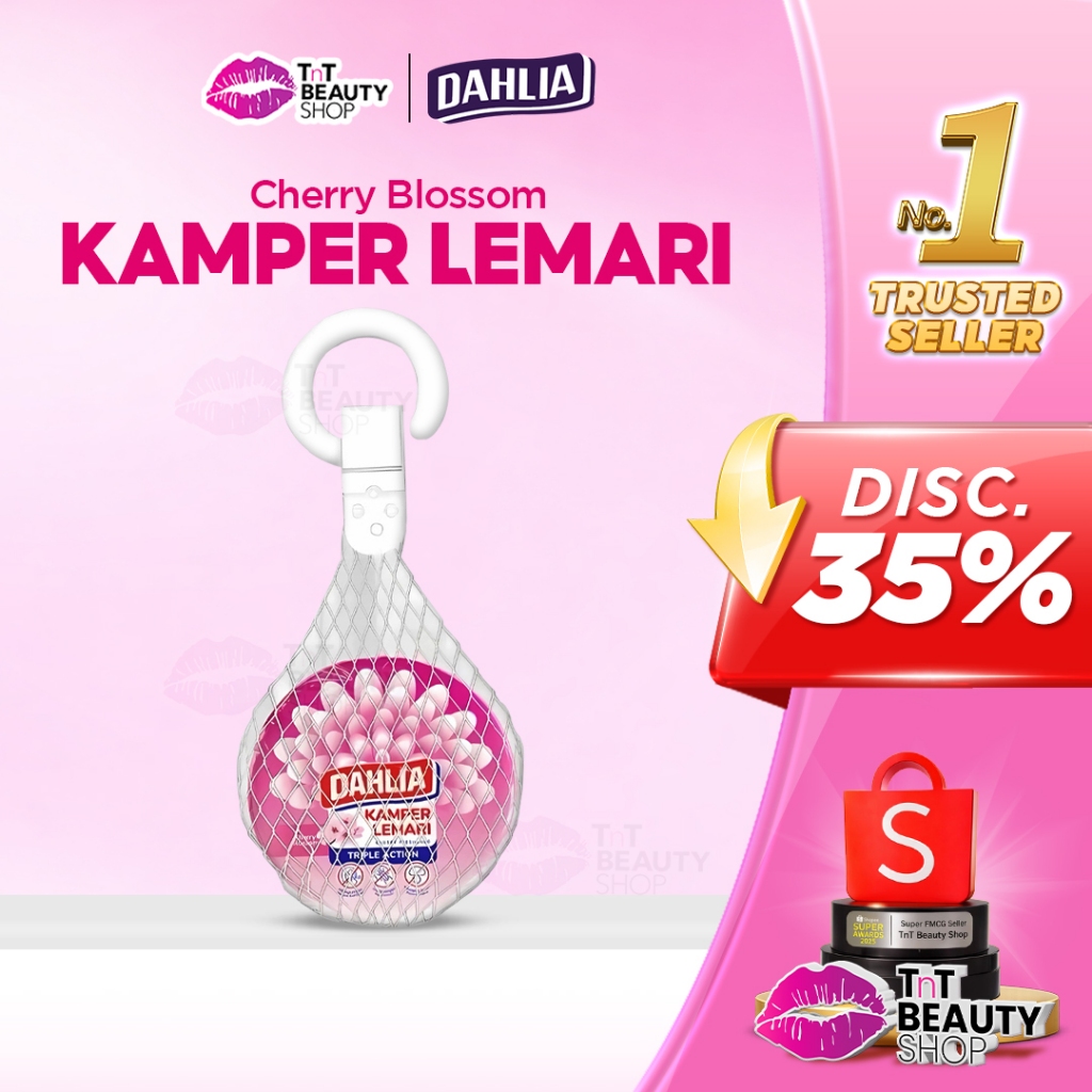 DAHLIA Kamper Lemari Cherry Blossom Isi 1 (80gr) – Harum Segar Tahan Lama l TnT Beauty Shop