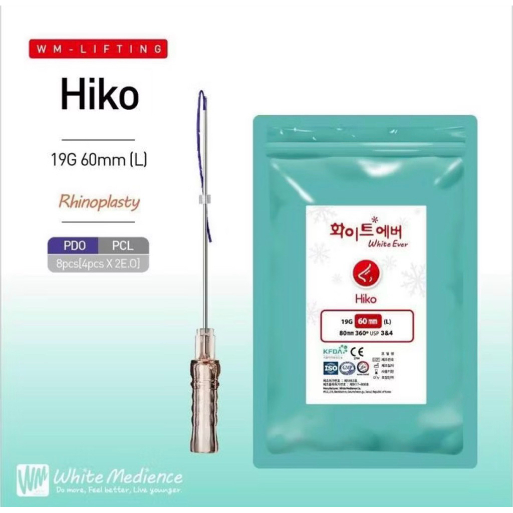 Benang Hidung Hiko WM PDO 19G 60mm isi 4