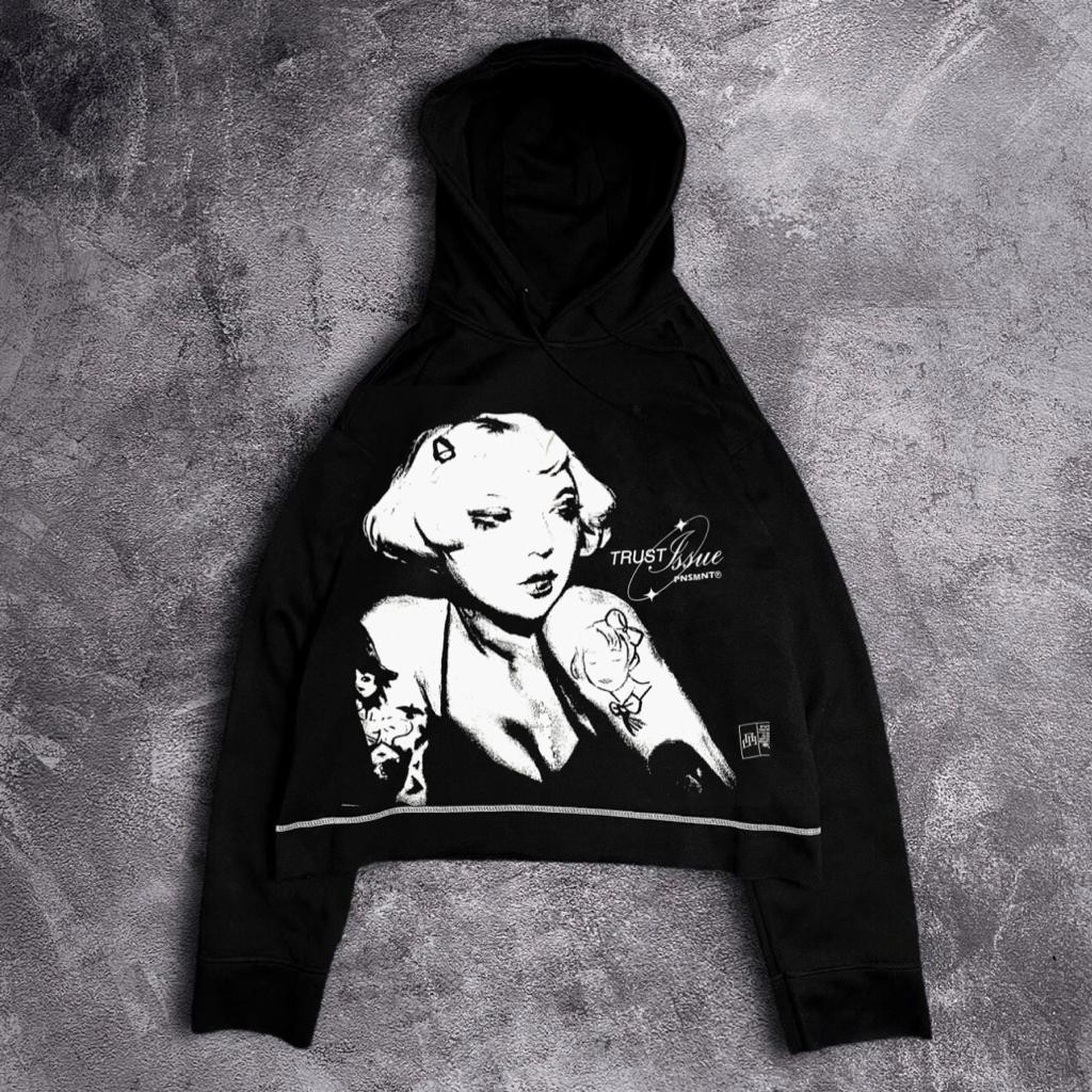 HOODIE CROP ORIGINAIL PUNISMENT/JAKET PRIA/SWEATER PRIA/HOODIE OVERSIZE/HOODIE CROP KISS