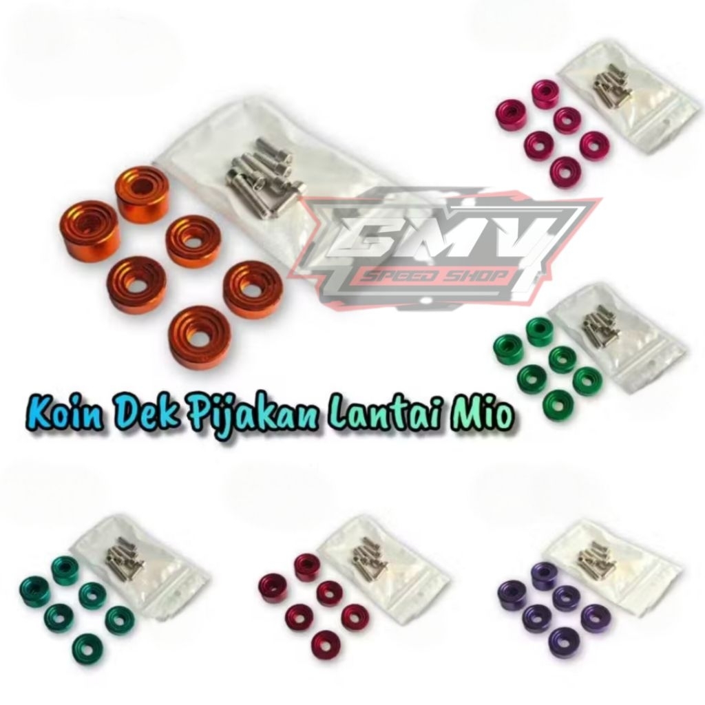 Coin variasi pijakan kaki Mio sporty baut pijakan kaki Mio sporty