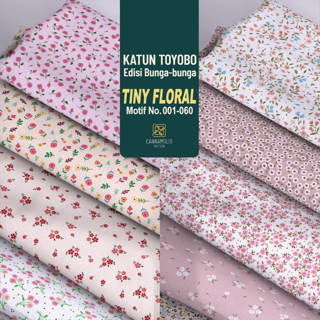 Kain Toyobo Motif BUNGA Kecil | Lebar 145cm | TINY FLORAL