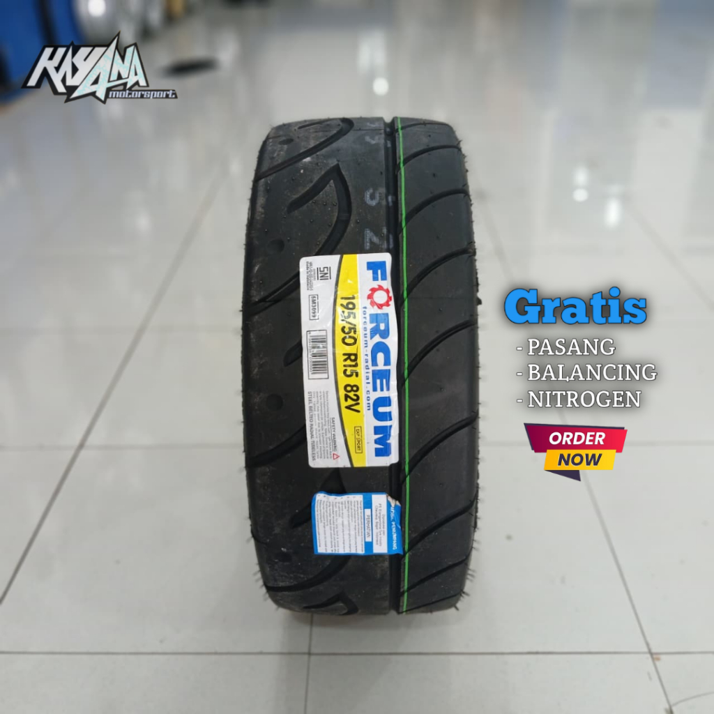 Ban Mobil Forceum 195 50 R15 Forceum EXP Sport Semi Slick ( Gratis Pasang )