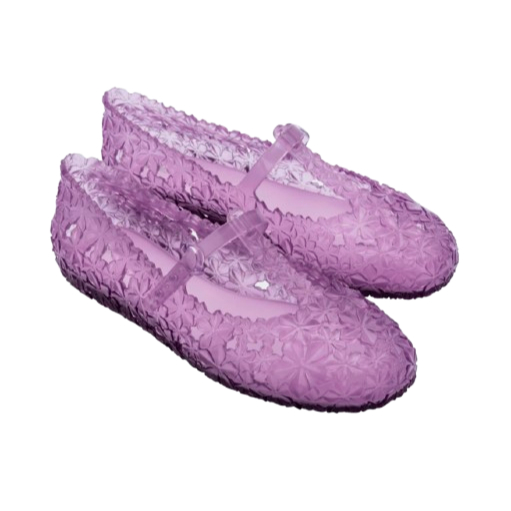 Sepatu Flat Wanita Melissa Daphnis Ballerina + Susan Fang Ad Clear Lilac