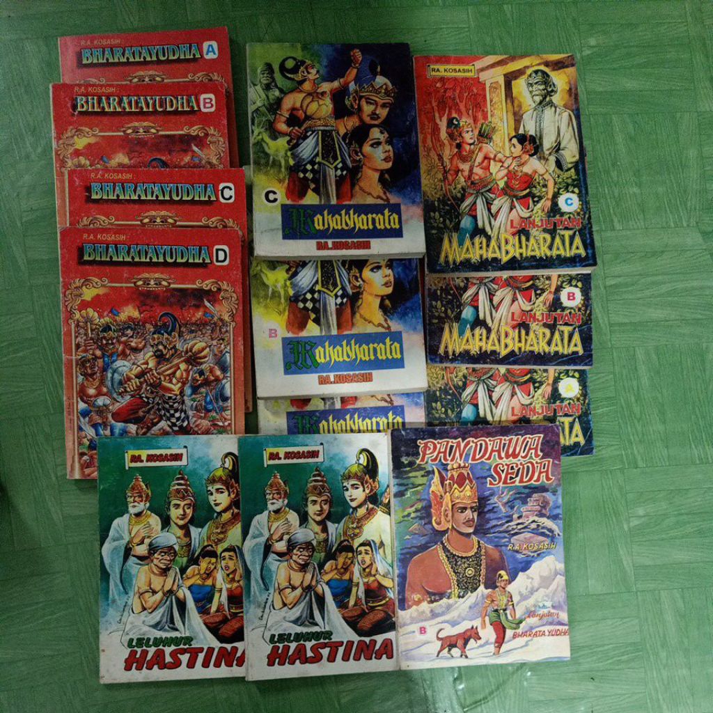 komik WAYANG klasik Indonesia karya R.A. KOSASIH,BHARATAYUDHA,ABCD, MAHABARATA LANJUTAN ACB,PENDAWAS