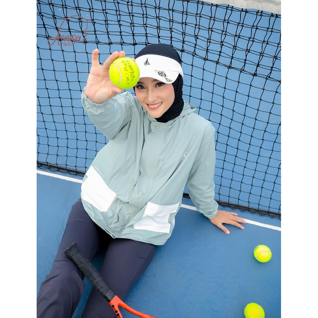 [Grosir/3Pcs]Annisa hijab-Jacket Parasut Kosong satu By ANS