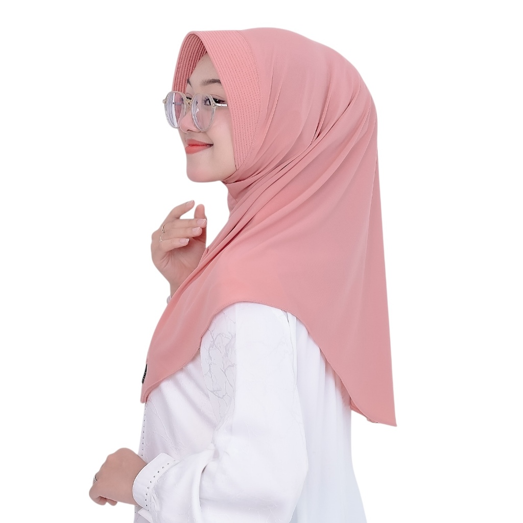 HIJAB CHR (S) JILBAB BERGO POLOS JERSEY SUPER ORIGINAL JILBAB INSTAN DAILY CHR SIZE S