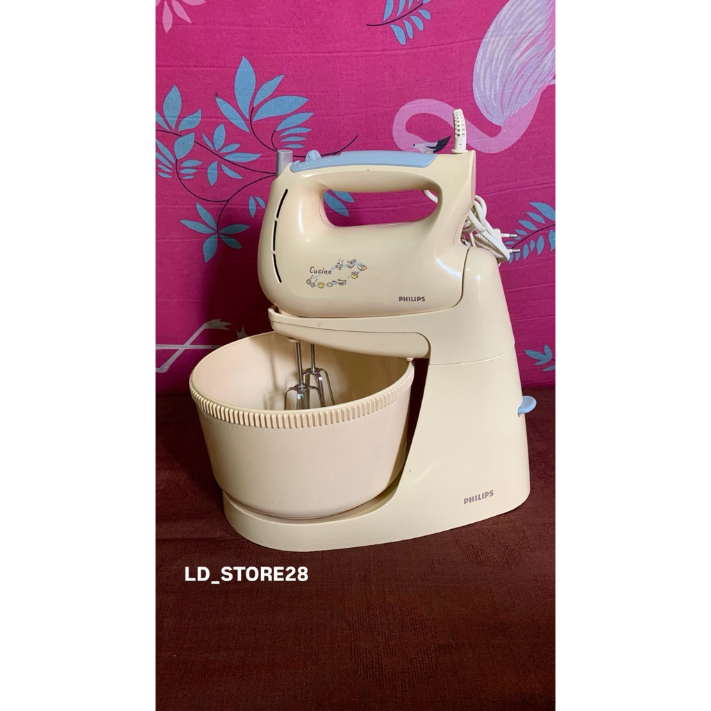 Satu Set Mixer Philips cucina HR 1538 Secound / Bekas / Preloved 100%Original