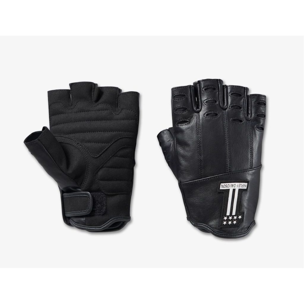 SARUNG TANGAN HARLEY DAVIDSON ORIGINAL MEN'S LOYALIST FINGERLESS LEATHER GLOVES 98138-23VM