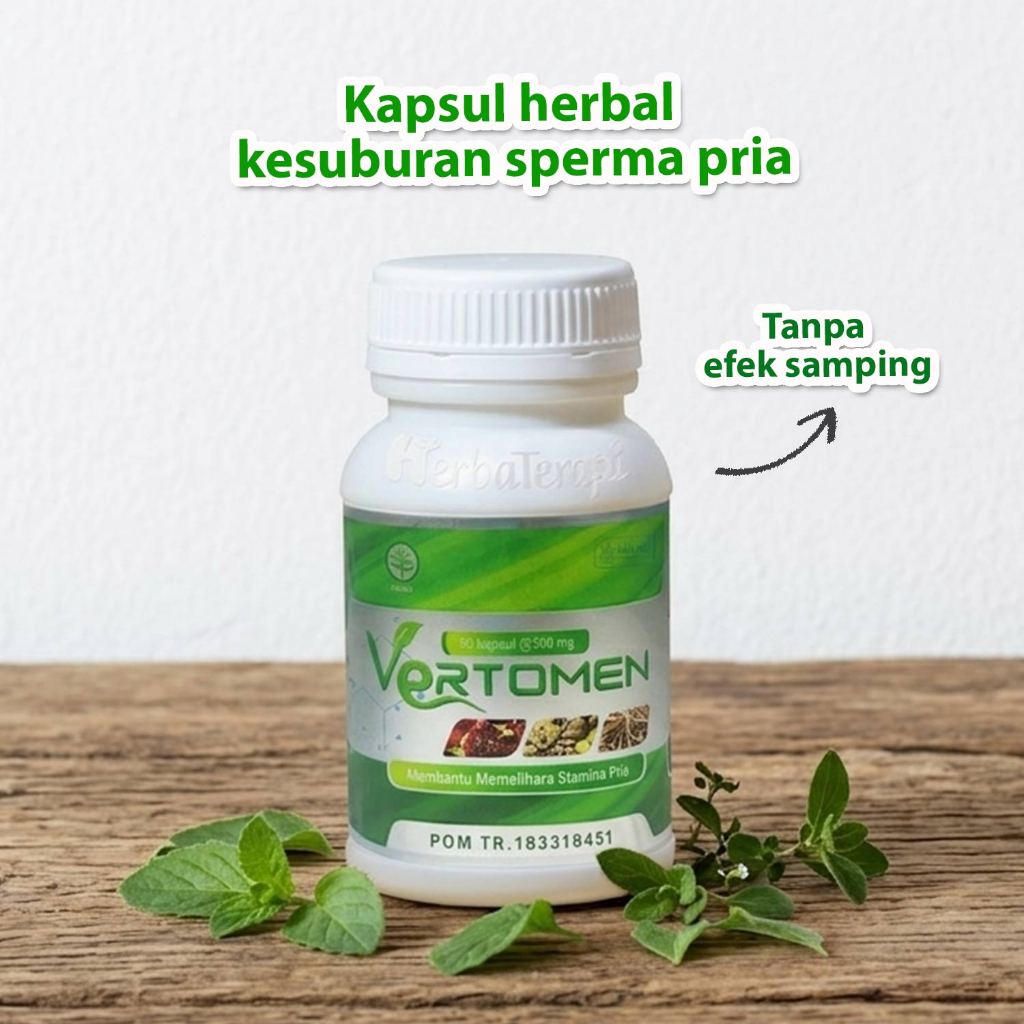 Vertomen Original BPOM - Obat Herbal Kesuburan Pria 100% Asli