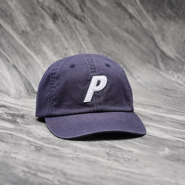 Palace P Logo 6 Panel Cap Navy