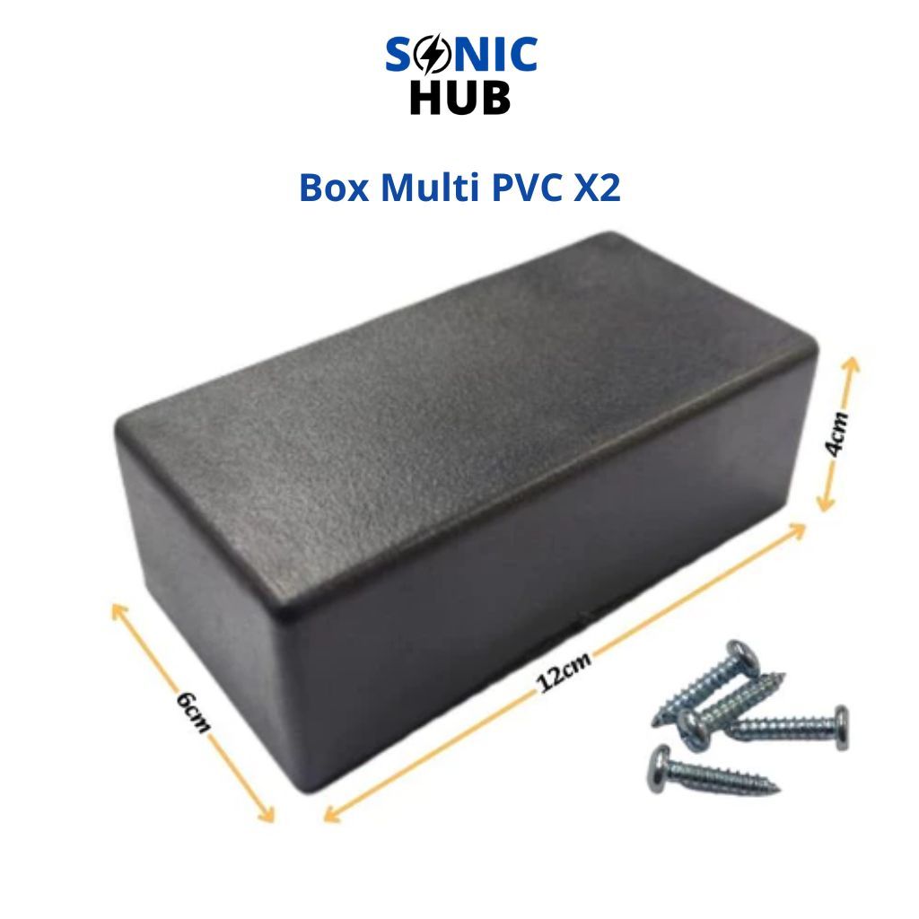 Box Kotak Hitam Elektronik DIY Box Multi Serbaguna X2 PVC