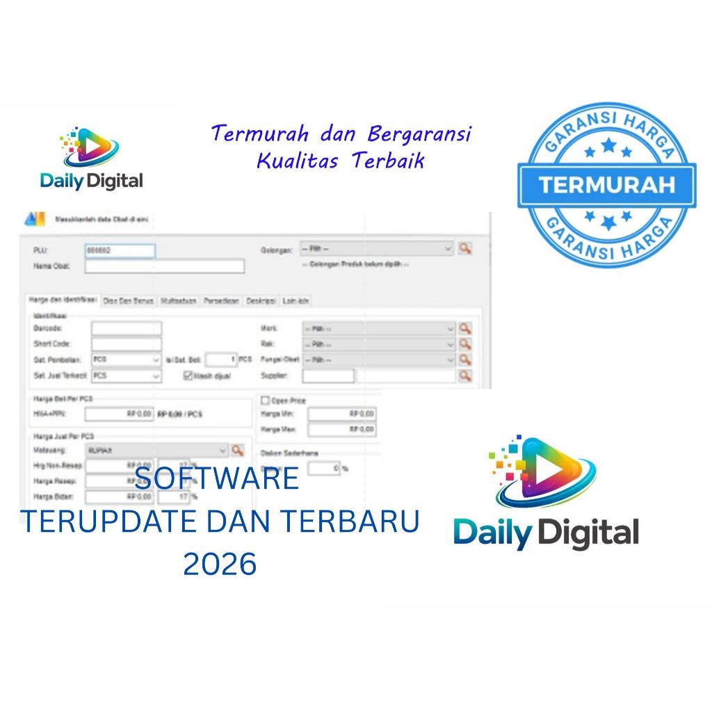 [GRATIS ONGKIR] SOFTWARE APLIKASI PROGRAM KEUANGAN KASIR APOTEK / APOTIK LISENSI UNLIMITED ALL PC