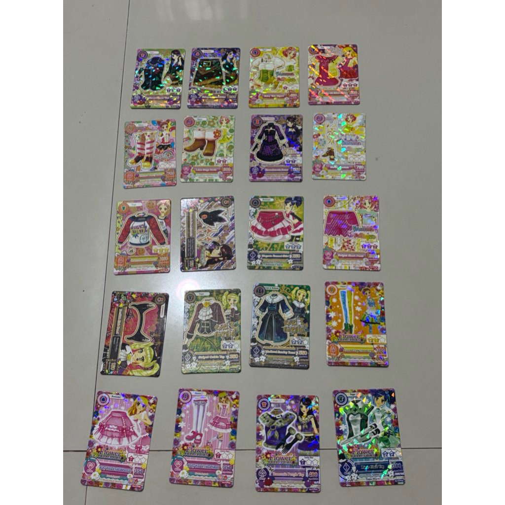 jual kartu aikatsu flower collection ichigo aoi ran sakura yurika otome rare premium murah