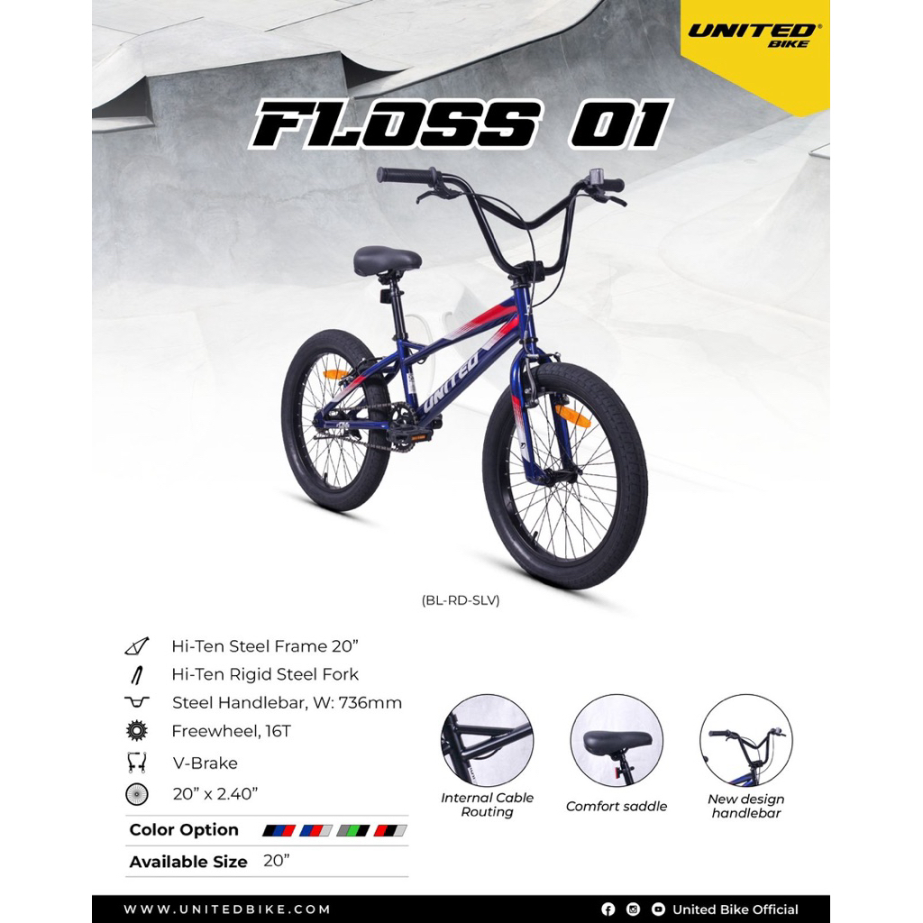 Sepeda BMX 20 Inch United Floss 01 by United
