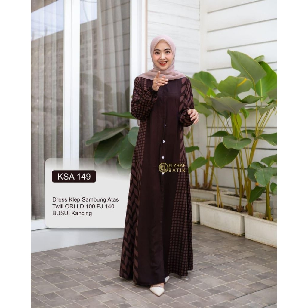 Gamis twill Ld 100/ Elzhaf/ Dress twill premium/ Twill motif