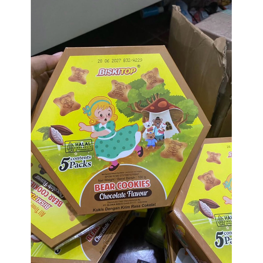 Biskuit Biskitop Bear BESAR sisa PARSEL isi 9pcs