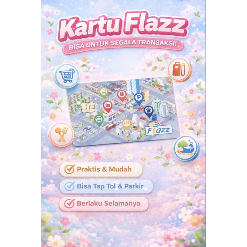 Flazz Bca gen 2 / kartu etoll Bca Original / Kartu Flazz Multifungsi