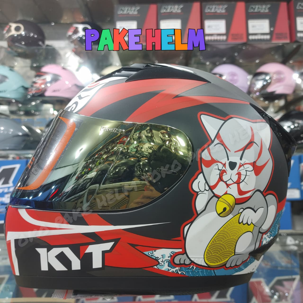 HELM KYT R10 KABUKI CAT DOFF FULL FACE