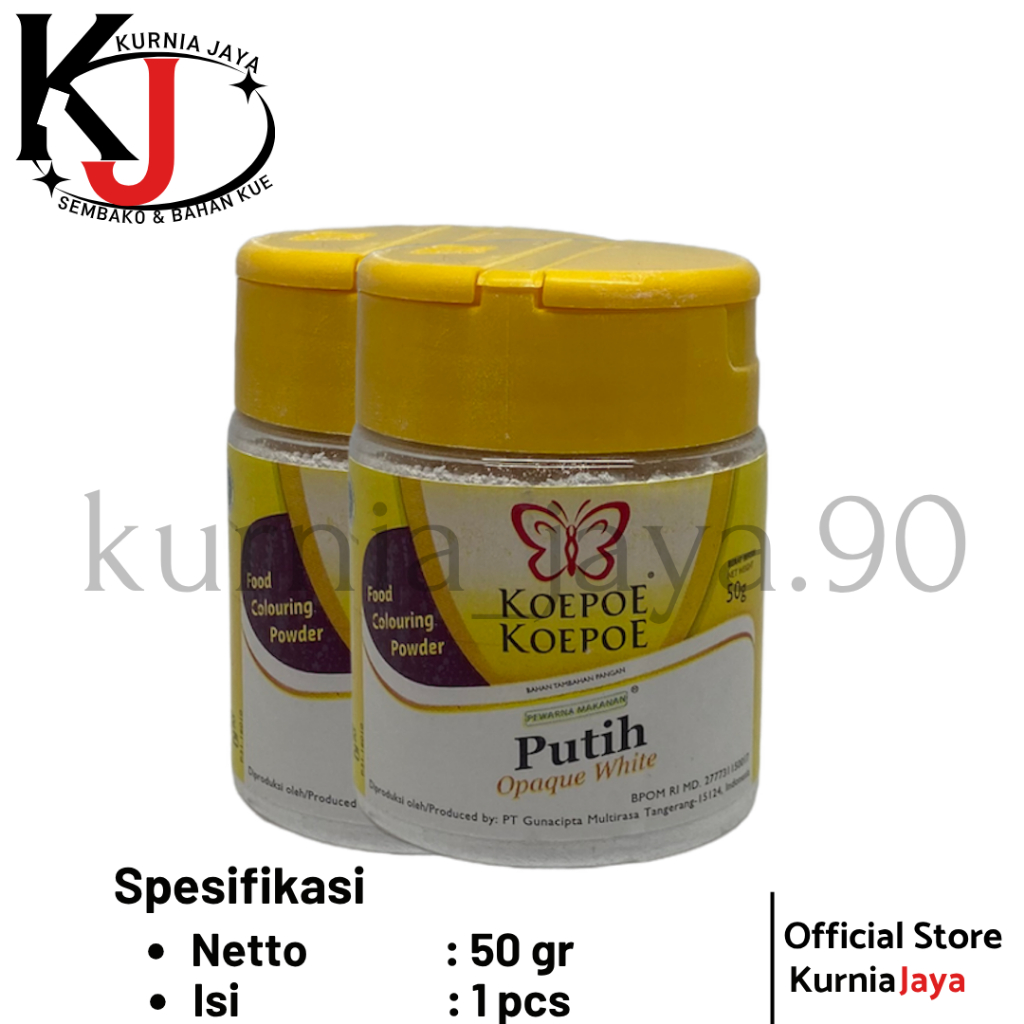 [ KOEPO KOEPO ] Opaque White / Pemutih Makanan
