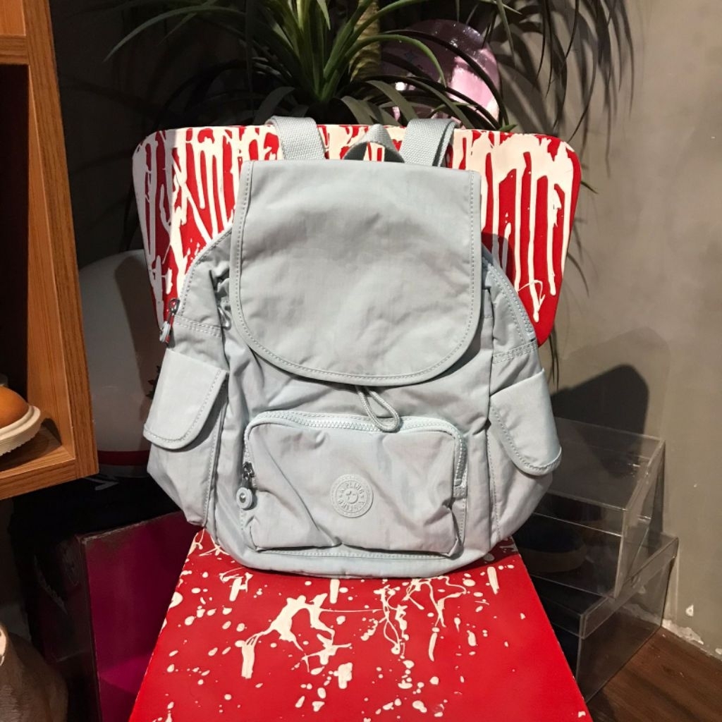 TAS KIPLING CITY PACK MEDIUM MINI BACKPACK - AQUA BLUE