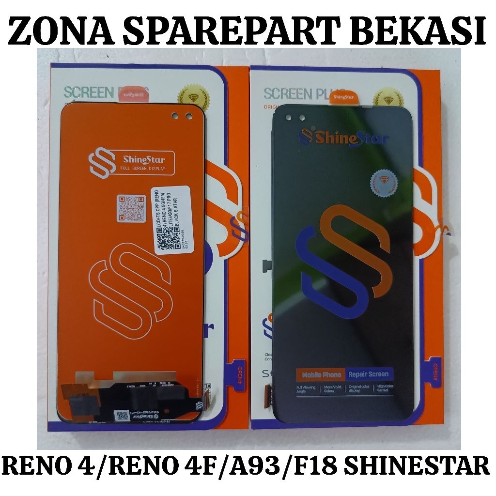 LCD+TS RENO 4/RENO 4F/A93/F18 PRO SHINESTAR/LF SILVER