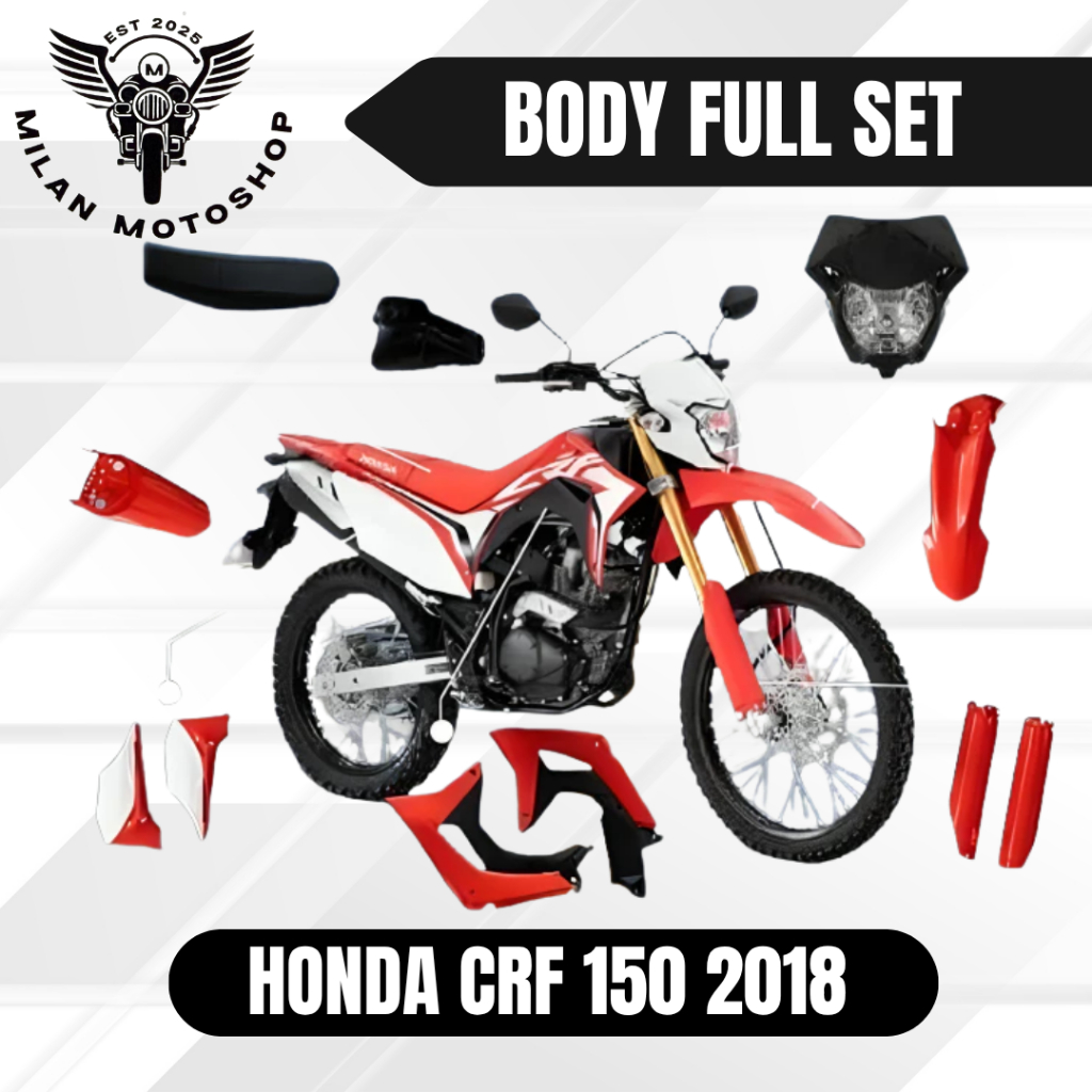 Body Full Set /Body Kit Plastik Motor HONDA CRF 150 2018 Single Sasis