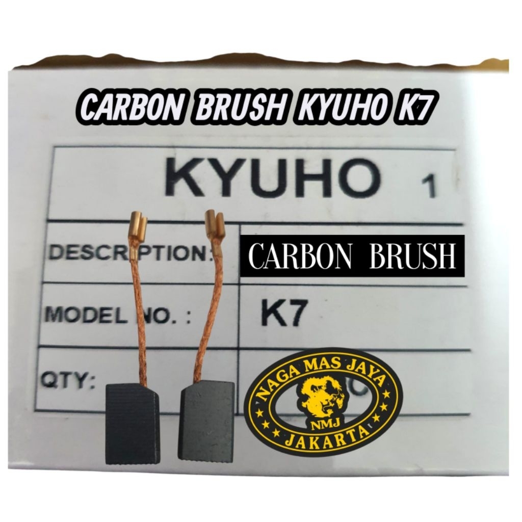 CARBON BRUSH / ARANG SPUL GERINDA TANGAN KYUHO K7 / CARBON BRUSH KYUHO K 7