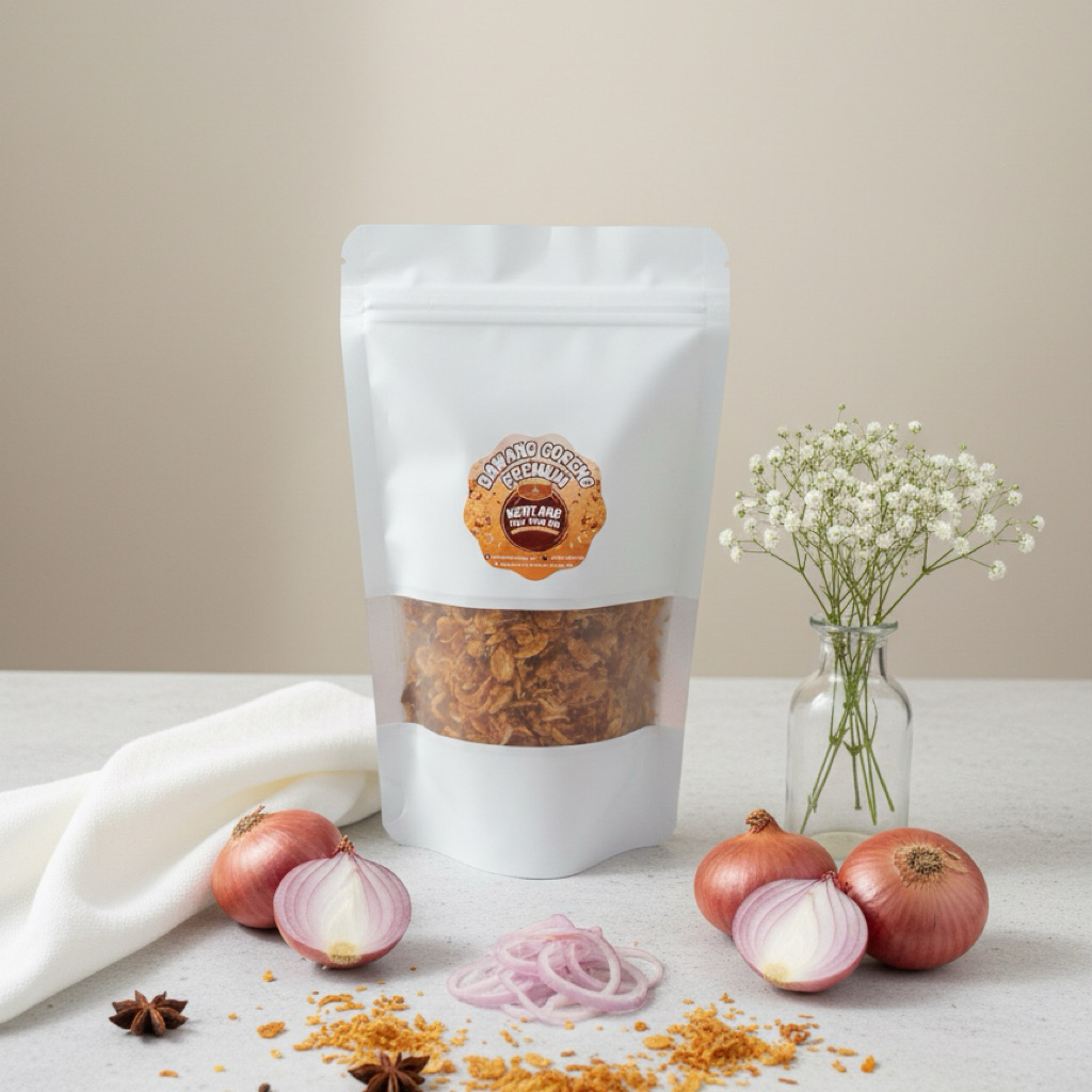 Bawang Goreng Premium 100gram Original, tanpa kulit, tanpa tepung, tanpa campuran, wangi dan renyah