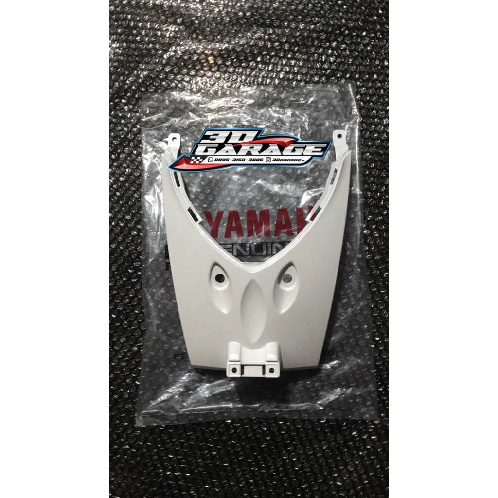 COVER STANG DD COVER BAWAH LAMPU COVER DASI TAMENG DEPAN KAP DEPAN HIDUNG FINO FI 115 125 PUTIH MUTI