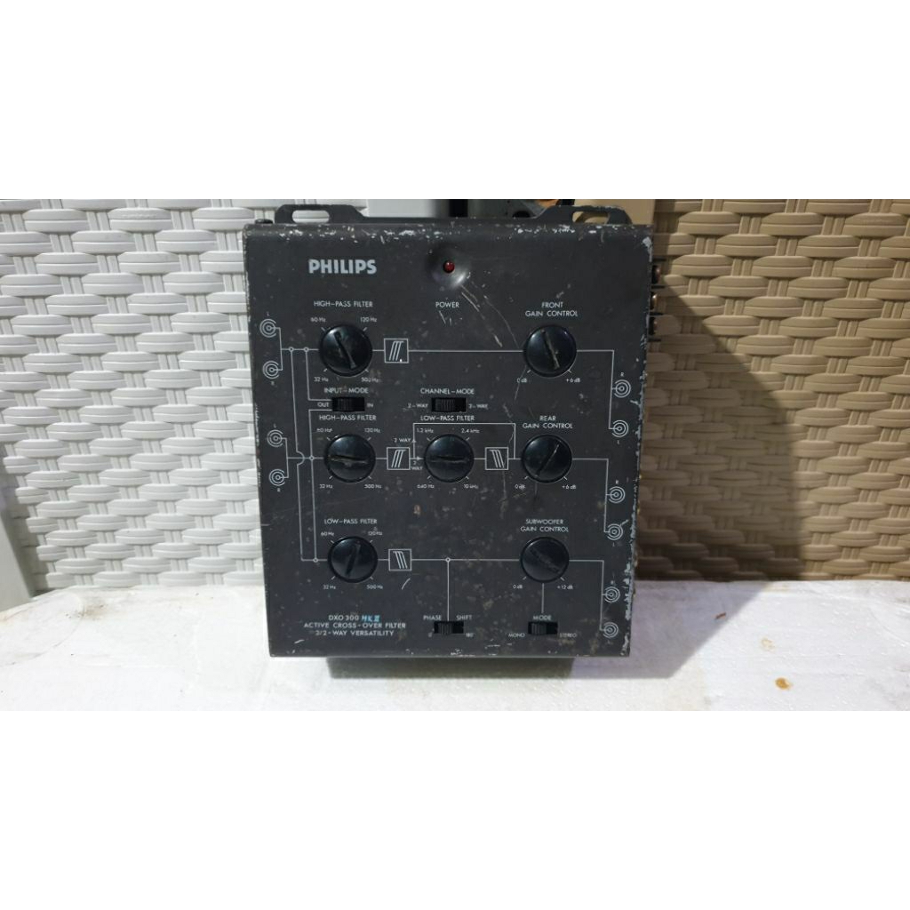 crossover aktif 3way preamp audio control mobil second bekas normal siap pakai