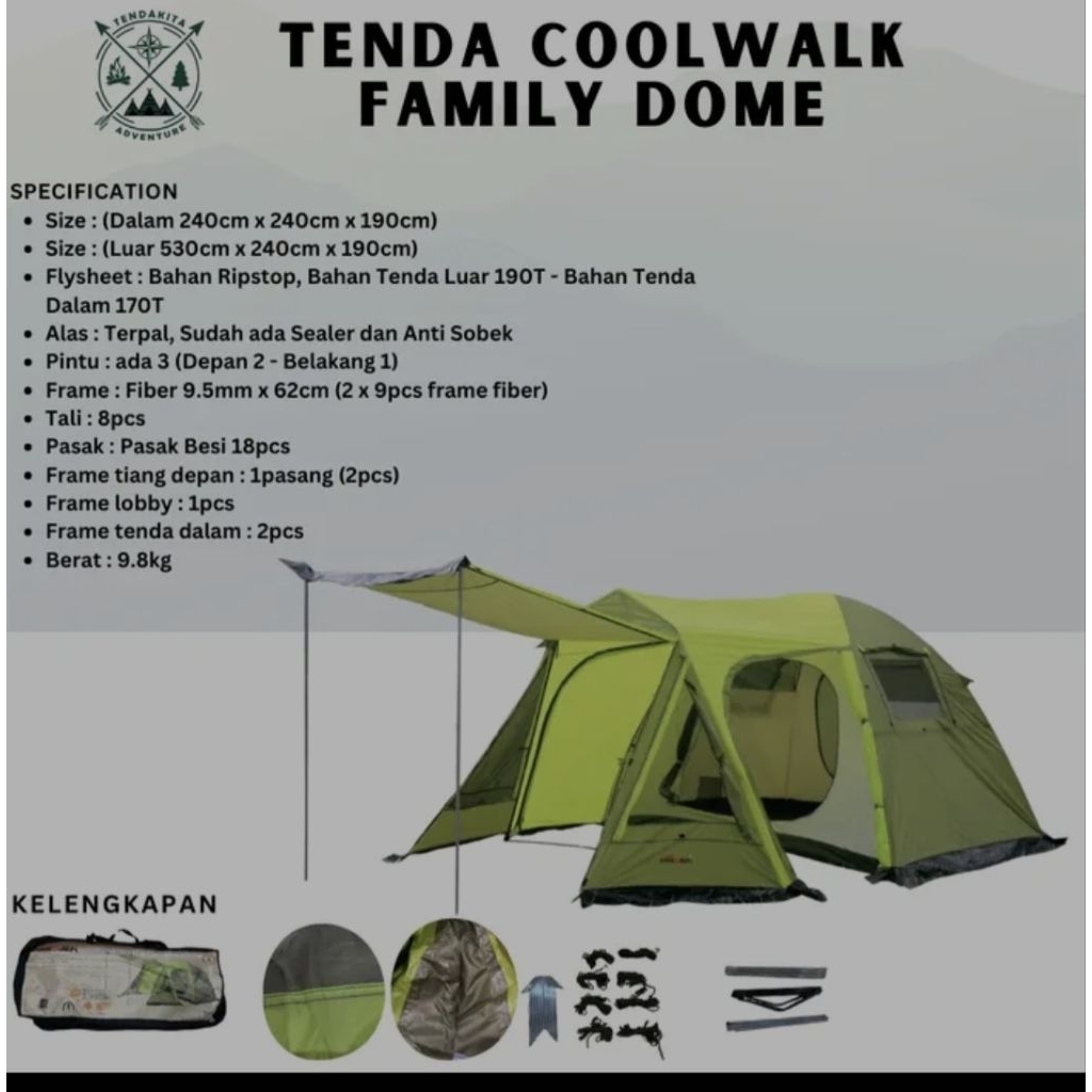 Tenda Family Dome Merk Coolwalk Glamping