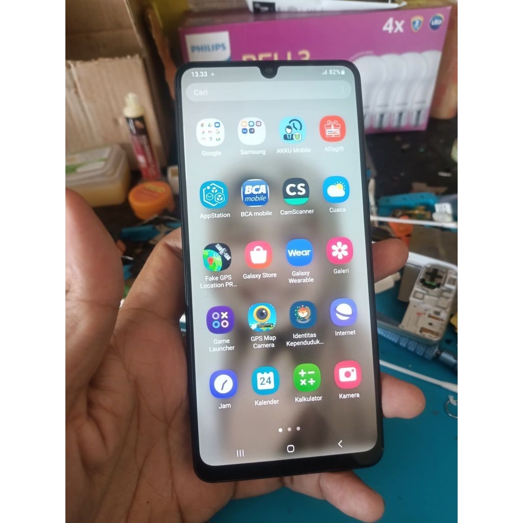 lcd samsung a50s A507FN original finger print super amoled