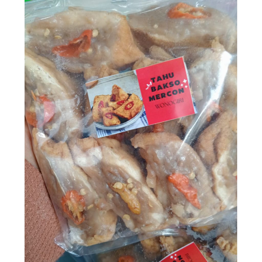 tahu bakso  goreng pedas, wonogiri