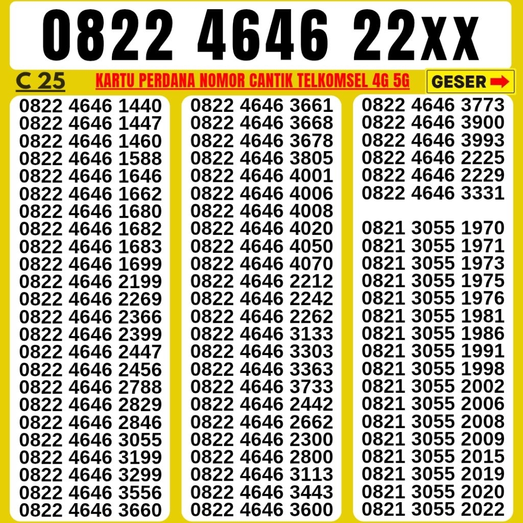 Nomor Cantik Telkomsel Simpati Panca Super 55555 Kartu Perdana Telkomsel Tsel Red Telkomsel 5g Telko