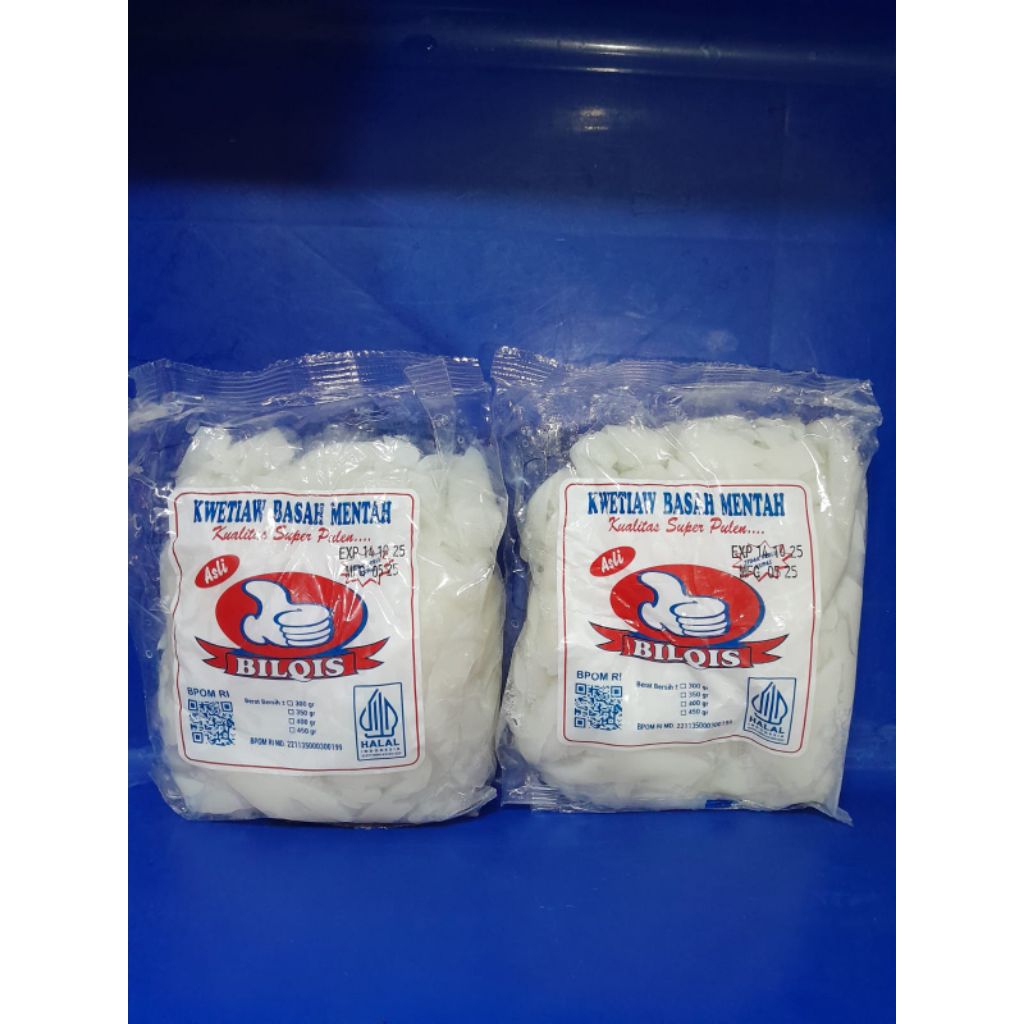 Kwetiau Basah Bilqis 400gr - Halal, Praktis, Kenyal